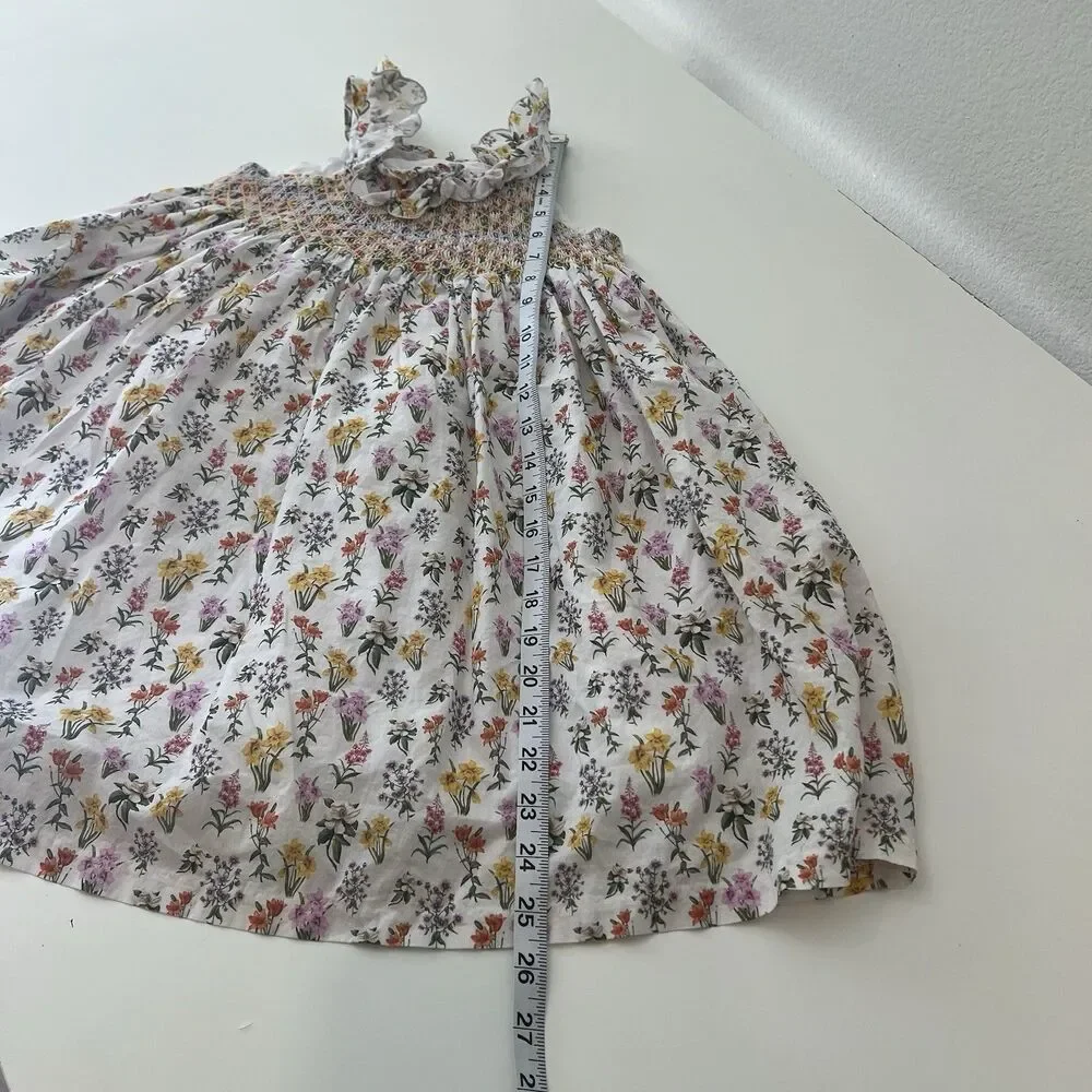 Dondolo Children’s Clothier Girls Smocked Floral Dress Size 8 Party Summer Cute
